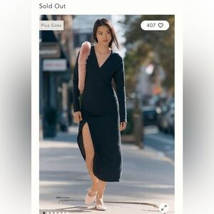 Daily Practice by Anthropologie Long-Sleeve V-Neck Dress